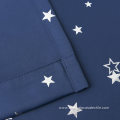 Navy Blue Romantic Star Curtains